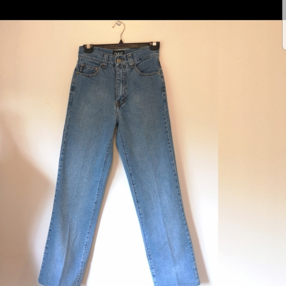 DOLCE & GABBANA HIGH RISE STRAIGHT LEG JEANS